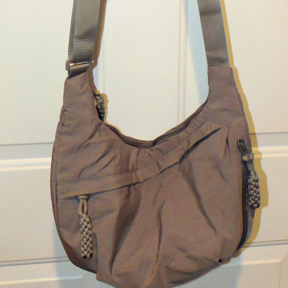 Nylon Unisex Crescent Shape Hobo Crossbody Bag High Capacity Messenger Tote - Picture 16 of 16